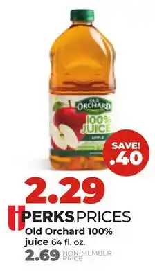 Hy-Vee Old Orchard 100% juice offer