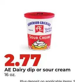 Hy-Vee AE Dairy dip or sour cream offer
