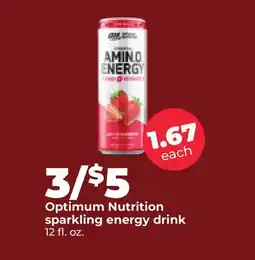 Hy-Vee Optimum Nutrition Sparkling Energy Drink offer