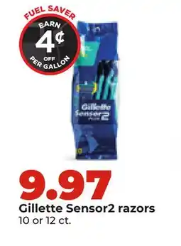 Hy-Vee Gillette Sensor2 razors offer