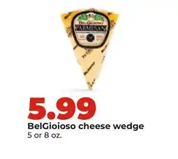 Hy-Vee BelGioioso cheese wedge offer