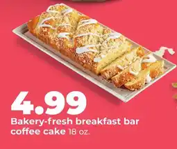 Hy-Vee Bakery-fresh breakfast bar coffee cake offer