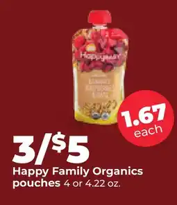 Hy-Vee Happy Family Organics pouches offer
