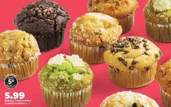 Hy-Vee Bakery-fresh jumbo loaded muffins offer