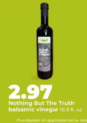 Hy-Vee Nothing But The Truth balsamic vinegar offer