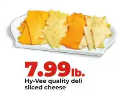 Hy-Vee Hy-Vee quality deli sliced cheese offer