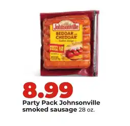 Hy-Vee Party Pack Johnsonville smoked sausage offer