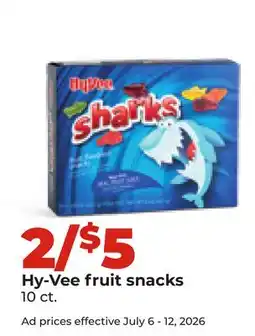 Hy-Vee Hy-Vee fruit snacks offer