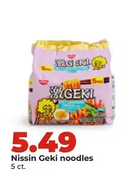 Hy-Vee Nissin Geki noodles offer