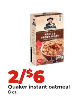 Hy-Vee Quaker instant oatmeal offer