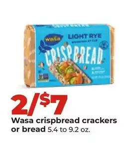 Hy-Vee Wasa crispbread crackers or bread offer