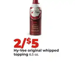 Hy-Vee Hy-Vee original whipped topping offer