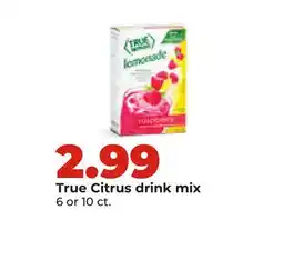 Hy-Vee True Citrus drink mix offer