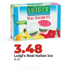 Hy-Vee Luigi's Real Italian ice offer