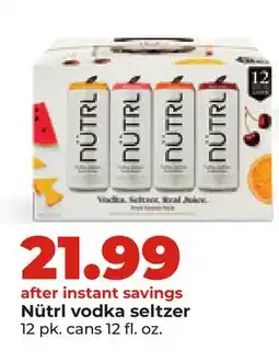 Hy-Vee Nütrl vodka seltzer offer