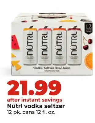 Hy-Vee Nütrl vodka seltzer offer