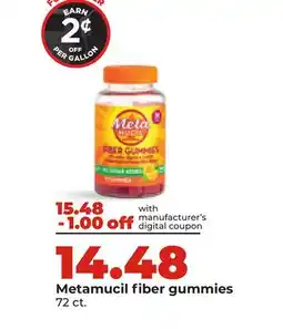 Hy-Vee Metamucil fiber gummies offer