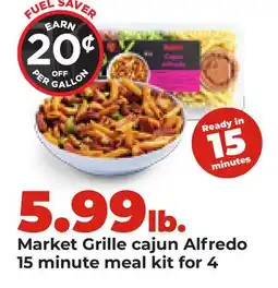 Hy-Vee Market Grille cajun Alfredo 15 minute meal kit for 4 offer