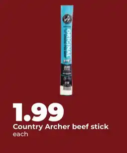 Hy-Vee Country Archer beef stick offer
