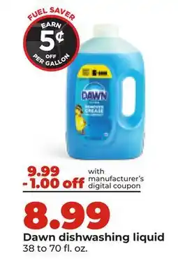 Hy-Vee Dawn dishwashing liquid offer