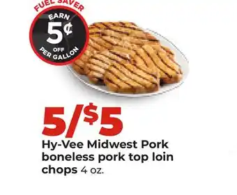 Hy-Vee Hy-Vee Midwest Pork boneless pork top loin chops offer