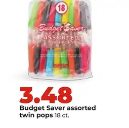 Hy-Vee Budget Saver assorted twin pops offer