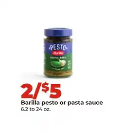 Hy-Vee Barilla pesto or pasta sauce offer