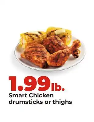 Hy-Vee Smart Chicken drumsticks or thighs offer