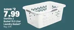 Meijer Sterilite 2 Bushel 70.5 Liter Laundry Basket offer