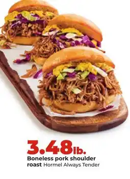 Hy-Vee Boneless pork shoulder roast offer