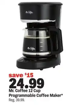 Meijer Mr. Coffee 12 Cup Programmable Coffee Maker offer