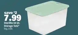 Meijer Sterilite 64 Qt Storage Tote offer