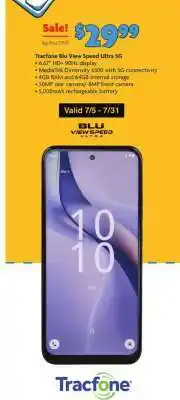 Family Dollar Tracfone Blu View Speed Ultra 5G offer