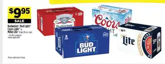 Dollar General Budweiser, Bud Light, Coors Light, Miller Lite offer