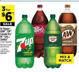 Dollar General Dr Pepper, A&W, 7UP, Canada Dry, RC Cola, Sunkist offer