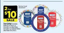 Dollar General True Living Plates offer