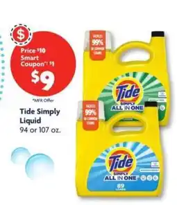 Family Dollar Tide Simply Liquid offer