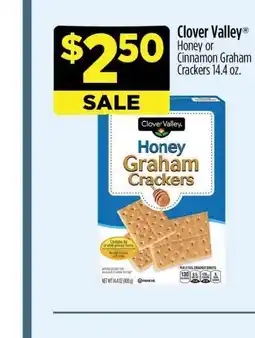 Dollar General Clover Valley Honey or Cinnamon Graham Crackers 14.4 oz offer