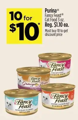 Dollar General Purina Fancy Feast Cat Food 3 oz offer