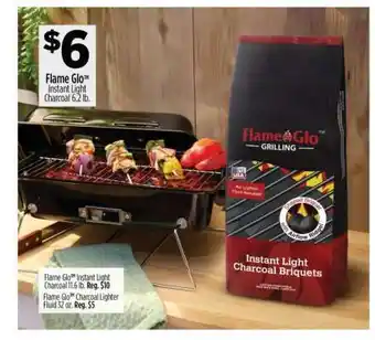 Dollar General Flame Glo Instant Light Charcoal offer