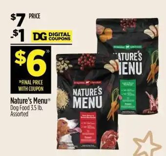 Dollar General Nature's Menu offer