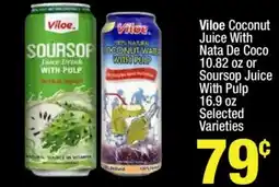 Super King Markets Viloe coconut juice with nata de coco or soursop juice with pulp offer