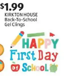 Aldi Kirkton house back-to-school gel clings offer