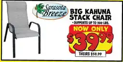 Ollie's Sarasota Breeze BIG KAHUNA STACK CHAIR offer