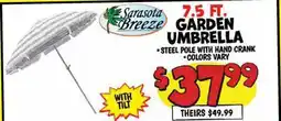Ollie's Sarasota Breeze 7.5 FT. GARDEN UMBRELLA offer