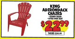 Ollie's KING ADIRONDACK CHAIRS offer