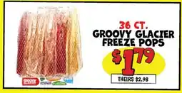 Ollie's 36 CT. GROOVY GLACIER FREEZE POPS offer