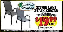 Ollie's Sarasota Breeze SILVER LAKE STACK CHAIRS offer