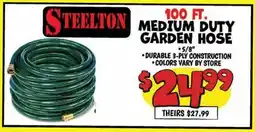 Ollie's STEELTON 100 FT. MEDIUM DUTY GARDEN HOSE offer