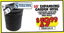 Ollie's STEELTON 50' EXPANDING GARDEN HOSE offer